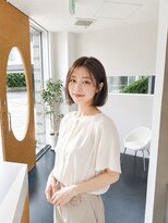 ビーアップヘアー(be:up hair)&nbsp;30代の広がり対策｜艶感切りっぱなしボブ