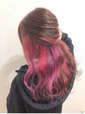 お洒落インナーカラー!