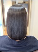 tuuli 髪質改善 耳かけ 夏 毛先パーマ ボブ 黒髪 トリートメント