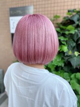 ミミック (mimic) 【派手髪】pink beige bob 【アッシュピンク】