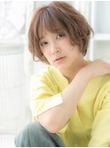 インナーカラー小顔くせ毛風ボブショートc越谷20代30代40代