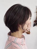 ヘアスタジオ ブリエ(HAIR STUDIO BRILLER) 2022 S/S 大人ショートボブ × スモーキーピンク × ハイライト