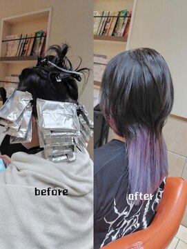 ネオリーブチノ 登戸店(Neolive cino) 【インナーカラー】ウルフスタイル