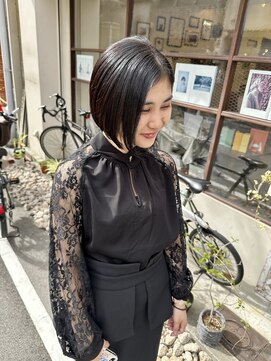 ヒカリス ヘアー 相川店(HIKARIS hair) 暗髪ショート/マチルダボブ/前下がりボブ/地毛風カラー
