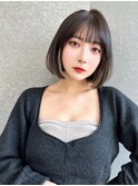 トリートメント ブリーチなしダブルカラー 前髪縮毛矯正 55
