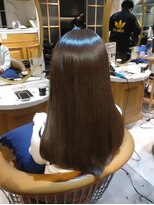 ロンド シャルム 吉祥寺(Lond charme)&nbsp;オリーブブラウン/顔周りレイヤー/髪質改善縮毛矯正