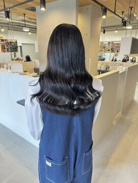 ライリー(riley) シルバーグレー×艶巻き【透明感カラー/岡崎】