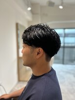 ソイクフ 四条大宮店(SOY-KUFU)&nbsp;【soy-kufu】MEN'S HAIRアッシュブラックカルマパーマ