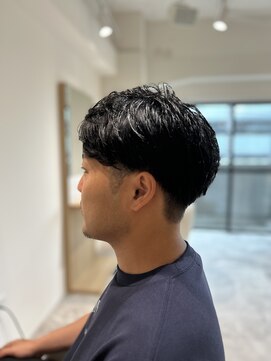 ソイクフ 四条大宮店(SOY-KUFU) 【soy-kufu】MEN'S HAIRアッシュブラックカルマパーマ