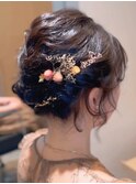 ショートアレンジ　～結婚式お呼ばれヘア～
