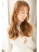 カバーヘア ブリス 北浦和(COVER HAIR bliss) ハイトーンカラーオレンジベージュ透明感ロングZ北浦和20代30代