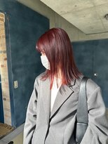 ヲタク(wotaku.)&nbsp;レッドカラー赤髪チェリーレッドワインレッドボルドーカラー艶髪