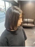 切りっぱなしボブ