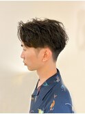 刈り上げセンターパート