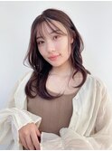 シースルーバング*前髪カット*ロングヘア*レイヤー*30代40代50代