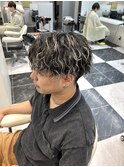 縦落ちツイスパ/センターパート