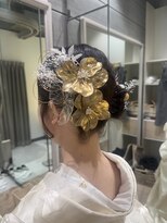 ブラウ ネイル パーティー(Blau Nail Party)&nbsp;短めボブ 和装アップスタイル