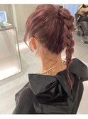 大人フェミニン透明感ハイトーンピンクベージュ