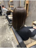 ブリーチなしマロングレージュ