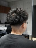 MEN'S/スパイキーショート×テーパーフェード×ピンパーマ