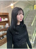 レイヤーカット / 艶髪暗髪