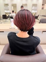 シュク 高円寺(SYUK)&nbsp;ハイライト/レッド/ショート【SYUK】kanna