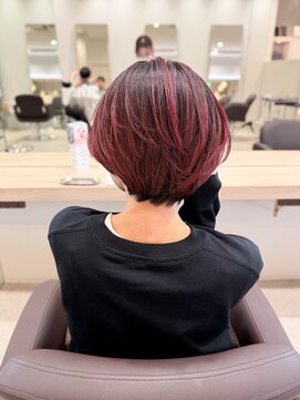 シュク 高円寺(SYUK) ハイライト/レッド/ショート【SYUK】kanna