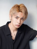 アルファ 新宿(alpha)&nbsp;フェザーパーマ/ブルーブラック/刈り上げセンターパート[新宿]
