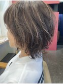 白髪ぼかしハイライト