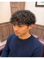 ミリオンバックス 上野(Million Bucks)&nbsp;MEN'S HAIR/リバースセンターパート/ニュアンスパーマ/ツイスパ