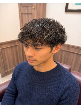ミリオンバックス 上野(Million Bucks) MEN'S HAIR/リバースセンターパート/ニュアンスパーマ/ツイスパ