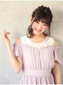 『ミディアムアレンジ』×『お嬢様風☆くるリンパポニー』