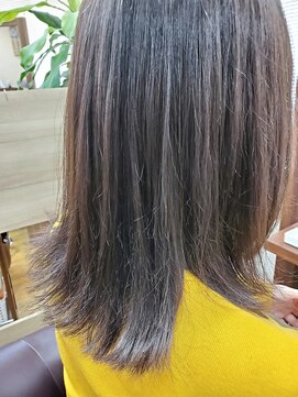 カラーリリー(calla lily) lady'sセミディ　抜け感グレイカラー