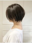 襟足丸みショートくびれショートハンサムショート束感ショート10