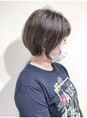 柔らかい雰囲気のショートボブ