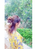 ブラウ ネイル パーティー(Blau Nail Party)&nbsp;涼しげハーフアップ