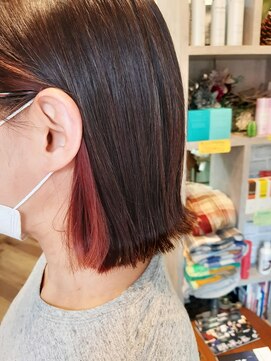 ヘアーアンドスパ コーラルルーム(Hair&spa CORAL room) イヤリングカラー