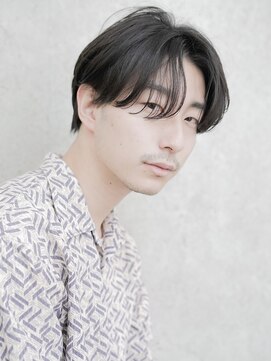 ジョエミバイアンアミ(joemi by Un ami) (joemi 新宿)センターパート メンズマッシュ 黒髪メンズ 近江