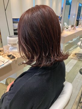 ヘアークラフト アニー 南郷18丁目店(HAIR CRAFT Annie) 外ハネ×オレンジ