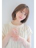 ＊[ケアカラー×ツヤUP] 髪質改善カット&補修カラー+mbSh&艶コートTR￥15960⇒