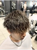 マッシュ×ツイストスパイラル×ツイスト×刈り上げ×メンズ