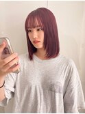 《袴田》ラズベリーピンク/ レイヤーボブ
