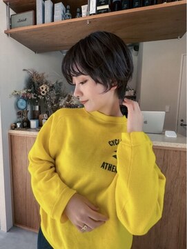 エルム 原宿 表参道(yelm) ★くびレイヤーエモージュイメチェンハッシュカットフルバング