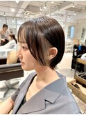 小顔ナチュラルショート20代30代40代くびレイヤーショート
