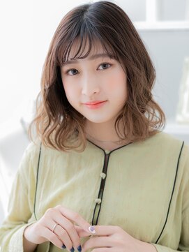 モッズヘア 越谷(mod's hair) 裾カラーニュアンスパーマ韓国風ミディアムc5越谷20代30代40代