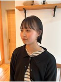 切りっぱなしボブ/姫カット/前髪/原宿神宮前