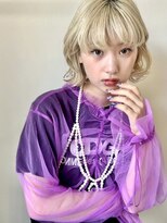 ラック 表参道(LUCK)&nbsp;ハイトーン/レイヤーボブ/ブロンドヘア/20代/30代