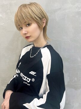 ダブルトーキョー シブヤ(W-TOKYO SHIBUYA) 金髪×ショートウルフ　ウルフカット　ネオウルフ