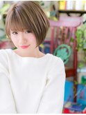 前下がりハイトーンカラー小顔ボブショートh3浦和20代30代40代