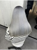 シルバー ブリーチ/エクステ/髪質改善/ダブルカラー